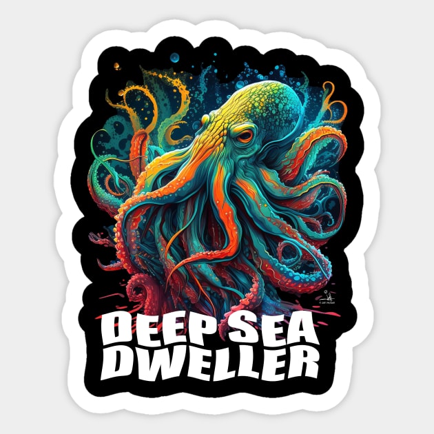 Deep Sea Dweller Sticker by Frightwearfactory